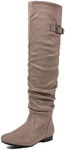 DREAM PAIRS Women's Colby Khaki Over The Knee Pull On Boots - 6 M US