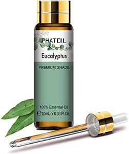 PHATOIL Aceite Esencial Eucalipto 10ML, Aceites Esenciales para Humidificador, Aceites de Eucalipto Puros Naturales para Difusor Aromaterapia Velas