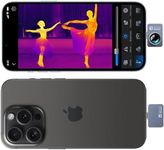 Thermal Camera for iPhone, P2 Pro Thermal Imager with Macro Lens, Infrared Camera with 256 × 192 IR Resolution, 15X Zoom, -4℉ to 1112℉ Temp Range Thermal Imaging Camera for Phone (iOS)