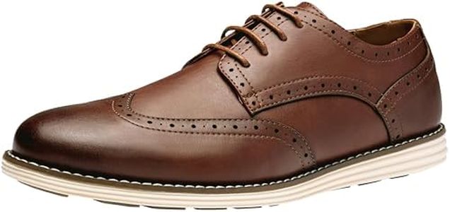 Vostey Mens Casual Dress Shoes Wingtip Plain Business Dress Shoes for Men (BMY617A Oxblood 09)