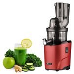 Kuvings Newly Launched REVO Series Professional Cold Press Whole Slow Juicer, World's First Juicer with Patented Automatic-Cutting Auger to reduce juicing time (REVO830 Red), 240 Watts