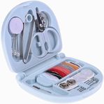 JUDEE Mini Travel Sew Kit Beginner Mini Sewing Box Pocket Folding Sewing Kit, with Sewing Needle, Thread, Cutton, Pin, Scissors, Clip, Needle Threader - 1 Pc