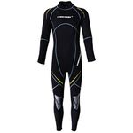 MERISHOPP™ 3mm Neoprene Men Wetsuit Full Body Suit for Scuba Diving Swimming Black L|Sporting Goods|Water Sports|Wetsuits & Drysuits|Wetsuits|Men