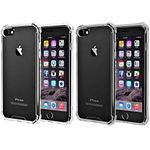 iBarbe [2pack] Clear Cover iPhone 6 6s Case, Protective Shell Shockproof Heavy Duty TPU Bumper Impact Resistant Case Anti-scratches EXTREME Protection Cover Heavy Duty Card Case for iPhone 6 6S 4.7"