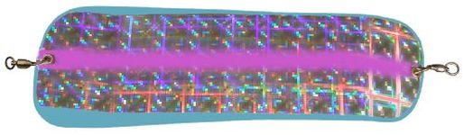 Pro-Troll Fishing Products HotChip 11 Flasher with EChip (Plaid on Blue, 11-Inch), Pld on Blue