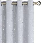 BGment White Curtains 84 Inch Lengt