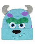 Disney Monsters Inc. Sulley Beanie Embroidered 3D Character Face Design Costume Hat