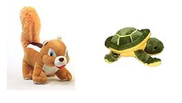 CMS Crop Turtle and Squirrel Soft Toy Combo