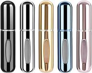 KJHD Portable Mini Refillable Perfume Atomizer Bottle, Refillable Perfume Spray, Atomizer Perfume Bottle, Scent Pump Case for Traveling and Outgoing, 5ml Multicolor Perfume Spray (5 pcs)