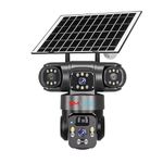 smars 12 MP Full HD Tripple Lens 4G Solar Powered CCTV Camera | Manual Side Rotation| Auto Tracking | Human Detection | Two-Way Audio | Color Night Vision