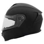 Zorax Falcon Matt Black M (57-58cm) Full Face Motorbike Helmet ECE 22.06 Approved