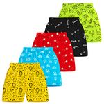 Trampoline Boys and Girls Shorts, Pack of 5 (18-24 Months) TRM-SRT-507 Multicolour