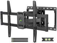 USX MOUNT Full Motion TV Wall Mount for Most 47-84 inch Flat Screen TVs, Wall Mount TV Bracket with Dual Swivel Articulating Arms, TV Mount with Max VESA 600x400mm, up to 132lbs, Fits 8” 12” 16" Studs