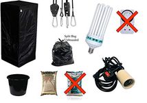 Best Complete Hydroponic Small Grow Room Tent Canna CFL Light Kit 40x40x140 (0.4x0.4x1.4Meter coco 10 liter)