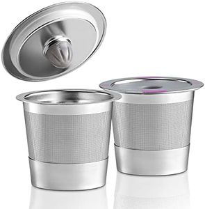 2 Stainless Steel Reusable K Cups for Keurig Coffee Makers - Universal Compatible Refillable Kcups Coffee Filters for all Keurig Brewers Family