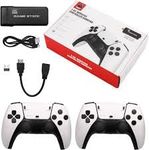 New 2024 TV HDMI Wireless Video Game Console, Game Stick with Built-in 9 Emulators, 24,000+ Games, 4K HDMI Output, and 2.4GHz Wireless 2 Controller, Plug and Play Smart TV (64 G)