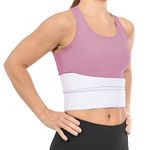 BraceAbility Broken Rib Brace | Elastic Chest Wrap Belt for Cracked, Fractured or Dislocated Ribs Protection, Compression and Support (Female - Fits 24"-55" Chest)