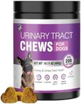 Dog UTI Treatment Cranberry Supplement Chews 200 Tablets Urinary Tract Kidney Support Cranberry Extract Bites and Treats for Dogs Puppy UTI Infection Dog Bladder Control Incontinence Treatment Remedy