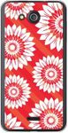 YESNO Flower Stripe Red (Clear) / for S301/MVNO Smartphone (SIM Free Device) MKY301-PCCL-201-N047