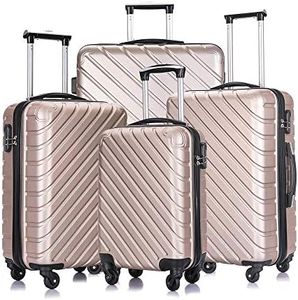 Apelila Suitcase Hardshell Luggage Sets,Travel Suitcase,Hard Shell Luggage Sets Carry On Luggage with Spinner Wheels Free Cover&Hanger Inside