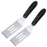 2 Pack Mini Spatula Stainless Steel Small Spatula For Kitchen, Metal Spatula For Cooking Brownie Cookie Lasagna, Pie Server Spatula, Cake & Pancakes Serving Spatulas