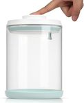 FAFAFLYER POP-Glass Cookie-Candy Airtight-Jar Lid - 1.8Qt/1.7L Clear glass container | Stackable One-Touch Opening | For Cookie, Candy, Sugar, Flour, Nuts