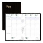 Blueline® 2025 Timanager® Planifi-Action® Weekly/Monthly Planner, Appointment Book, 13 Months, December to December, Twin-Wire Binding, 9.0625" x 5.875", Black, English (C5910.81-25)