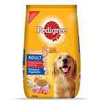 Pedigree Adult Dry Dog Food, Chicken & Vegetables Flavour, 20kg Pack