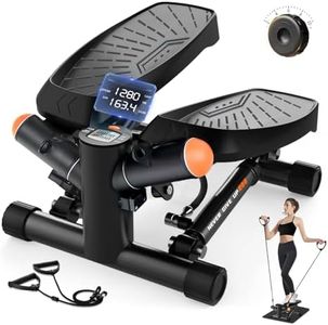 Stepper für Zuhause-Mini Stepper, Einzigartige Ölrohr-Dämpfungsregulierung Steppers mit Smart Display, Stairmaster, Hometrainer 150kg+, Fitnessgeräte für Zuhaus,Hometrainer für Zuhause