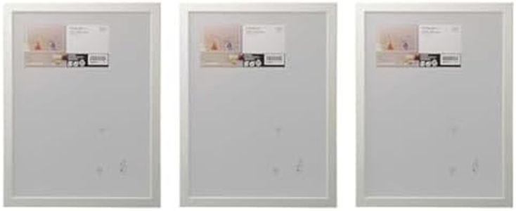Ikea Fiskbo Lot de 3 cadres en plastique et panneaux de fibres, 30 x 40 cm, blanc