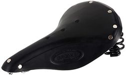 Brooks England B396H A07202 Flyer Bicycle Saddle, Men's, Black Steel Rails