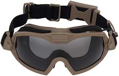 Airsoft Goggles, Tactical Anti Fog Glasses with Fan System for Riding