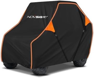 NOVSIGHT UTV Cover for 4-6 Passenger, Heavy Duty 420D Waterproof Oxford Fabric, Windproof Outdoor Side by Side Cover Compatible with Polaris, Can-Am, Yamaha, Kawasaki