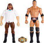 Mattel WWE Action Figure Battle Pack 2 Pack with WWE Championship Title Championship Showdown The Rock vs Mankind (HLL81)