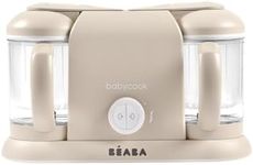 BEABA Babycook Duo 4 in 1 Baby Food Maker, Puree Steamer and Blender for Purees, Grinder with Auto Steam Cooking, Lrg 9.1 Cup Capacity, Makes 54 Servings in 20 Mins, Oat