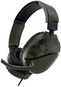 Turtle Beach Recon 70 Multiplatform Gaming Headset for Xbox Series X/ S, Xbox One, PS5, PS4, PlayStation, Nintendo Switch, Mobile,& PC with 3.5mm-Flip-to-Mute Mic, 40mm Speakers-Green Camo