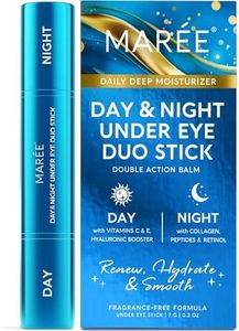 MAREE Under Eye Balm Stick - Under Eye Brightener for Dark Circles Anti-aging Face Moisturizer - Hyaluronic Acid Vitamin C Serum & Retinol Cream Skin Care - Anti Wrinkle Hydrating Retinol Balm Stick