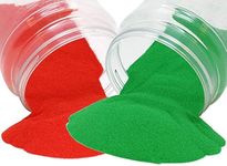 Sanskar Rangoli Colour Powder Red and Green 500 Gram Each Diwali Decoration Items Floor Art Rang for Home Navratri Pongal Pooja Mandir Decor (Pack of 2 Colors)