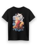 Avatar: The Last Airbender Boys T-Shirt | Kids Short Sleeve Black Graphic Tee | Aang Air Element Momo Original Anime Artwork Apparel Top | Netflix TV Show Movie Merchandise Gift Apparel