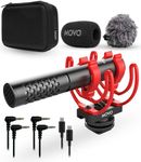 Movo X1-Mini Video Shotgun Mic for Camera - Supercardioid 3.5mm/USB-C Analog/Digital Camera Microphone for DSLR, iPhone and Android Smartphones, Computers - Compatible with Canon EOS, Nikon, Sony