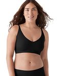 True & Co Women's True Body Triangle Convertible Strap Bra, Black, (Medium) 34-36A/D