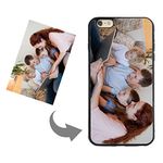 Moonlove Personalized Case for iPhone 6 Plus/iPhone 6s Plus Custom Photo Cover Case Soft Thin Rubber Silicone Shock Absorbing Protective Bumper Case (Black, for iPhone 6 Plus/iPhone 6s Plus)