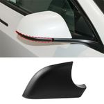 Yumzeco Right Side Mirror Bottom Cover Compatible with Tesla Model 3 2017-2024, Passenger Side Black Mirror Lower Cover, Rearview Mirror Base Cover Replacement for Tesla Model 3 Accessories