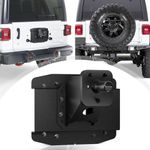 YZONA Adjustable Spare Tire Carrier Compatible with 2018-2024 Jeep Wrangler JL JLU Unlimited 2/4 Doors Heavy Duty Spare Tire Lift up to 40 inches with a Rear-view Camera Slot (Camera not Included)