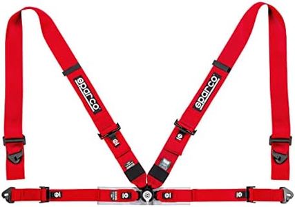 Sparco FIA 4-Point Harness Set 04716M1RS (Color: Red)