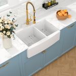 33 Double White Farmhouse Sink - Sa