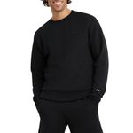 Champion Men's Powerblend Pullover Sweatshirt, Black, XL