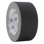 ROSEUP Black Gaffer Tape, 2 in x 30 yd, Matte Non-Reflective Cloth Tape, Hand Tearable Gaffers Tape for Stage Cables, Photography, Video Production, Studio Setups and Backdrops