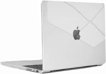 BlueSwan Compatible with MacBook Pro 14 inch Case 2024-2021 M3 A2918 A2992 A2779 A2442 M2 M1 Chip with Touch ID, Protection Plastic Hard Shell Case, Clear