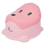 R for Rabbit Puppy Potty Seat Potty Training Seat Light Weight Smooth Curves for New Born Baby/Infant/Kids Weight Up to 40Kg 1 to 7 Years (Pink)